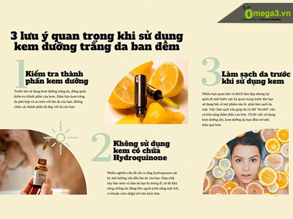 Tiêu chí lựa chọn kem dưỡng da ban đêm