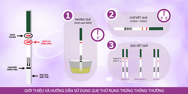 Cách sử dụng que thử trứng rụng 