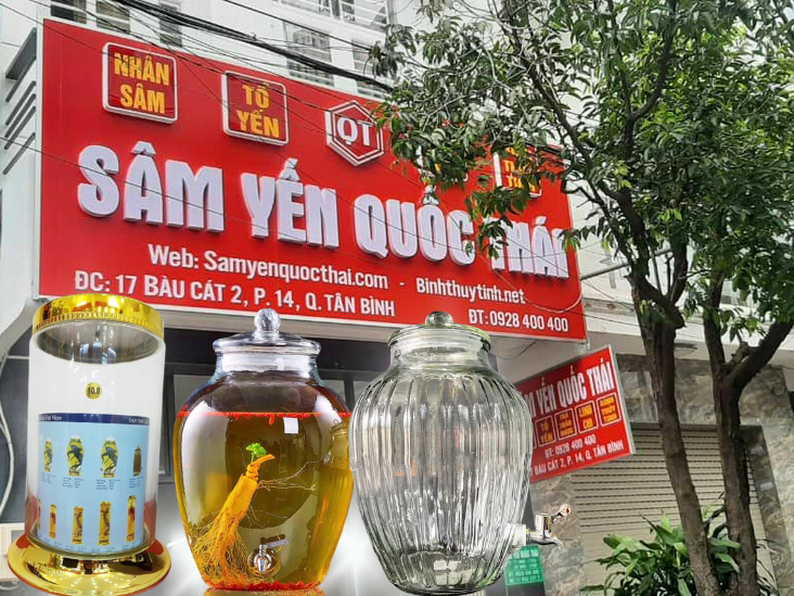 bình thủy tinh ngâm rượu 100 lít